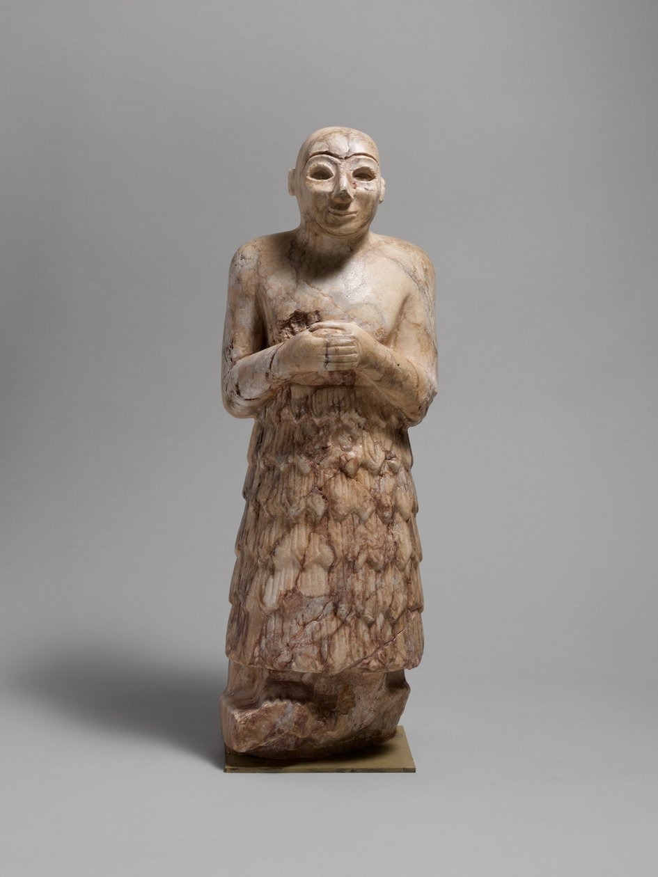 Votivfigur, ca. 2600–2350 f.Kr. (sten) af Sumerian Sumerian