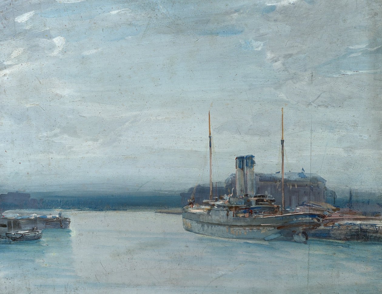 Twilight, ca. 1910 (olie på panel) af Sunderland Rollinson