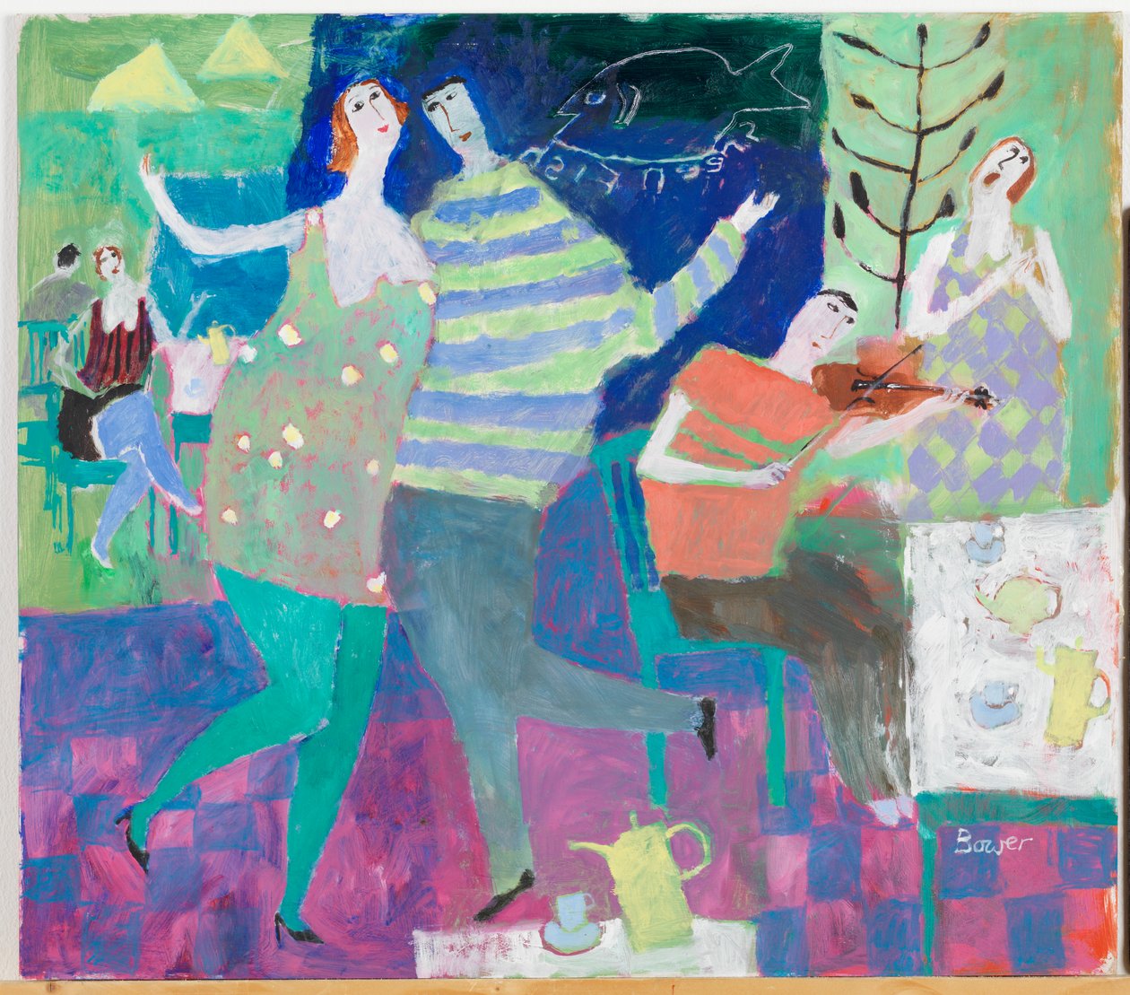 Fiddler at the Green, 2000 af Susan Bower