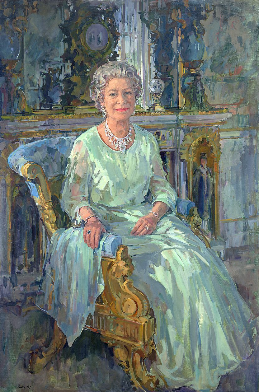Hendes Majestæt Dronningen, 1996 af Susan Ryder