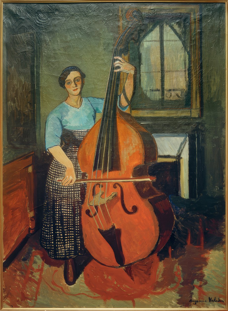 Kvinde med kontrabas af Marie Clementine (Suzanne) Valadon