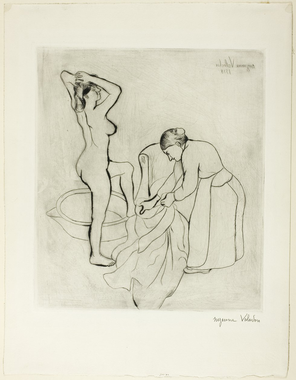 Kvinde ved sit bad af Suzanne Valadon