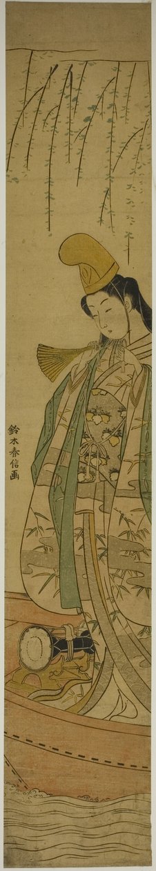 Hakubyo-shi Danser S-end Jing Medlem Asazuma af Suzuki Harunobu