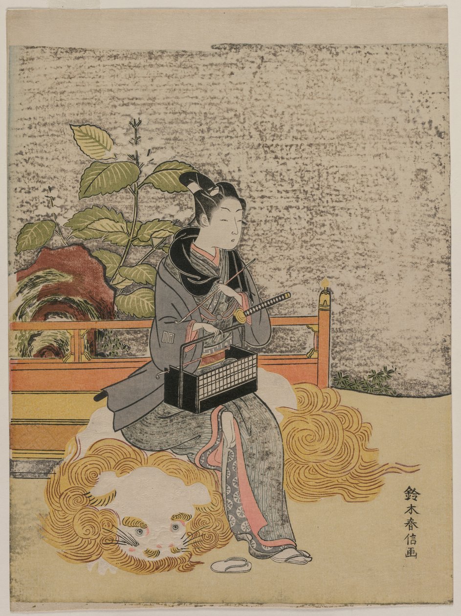 Ungdom som Stand-in Monju af Suzuki Harunobu