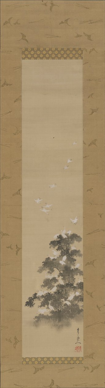 Egrets af Suzuki Kiitsu