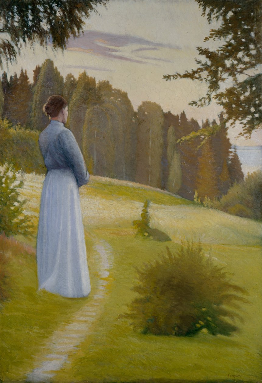 After Sunset (olie på lærred) af Sven Jorgensen