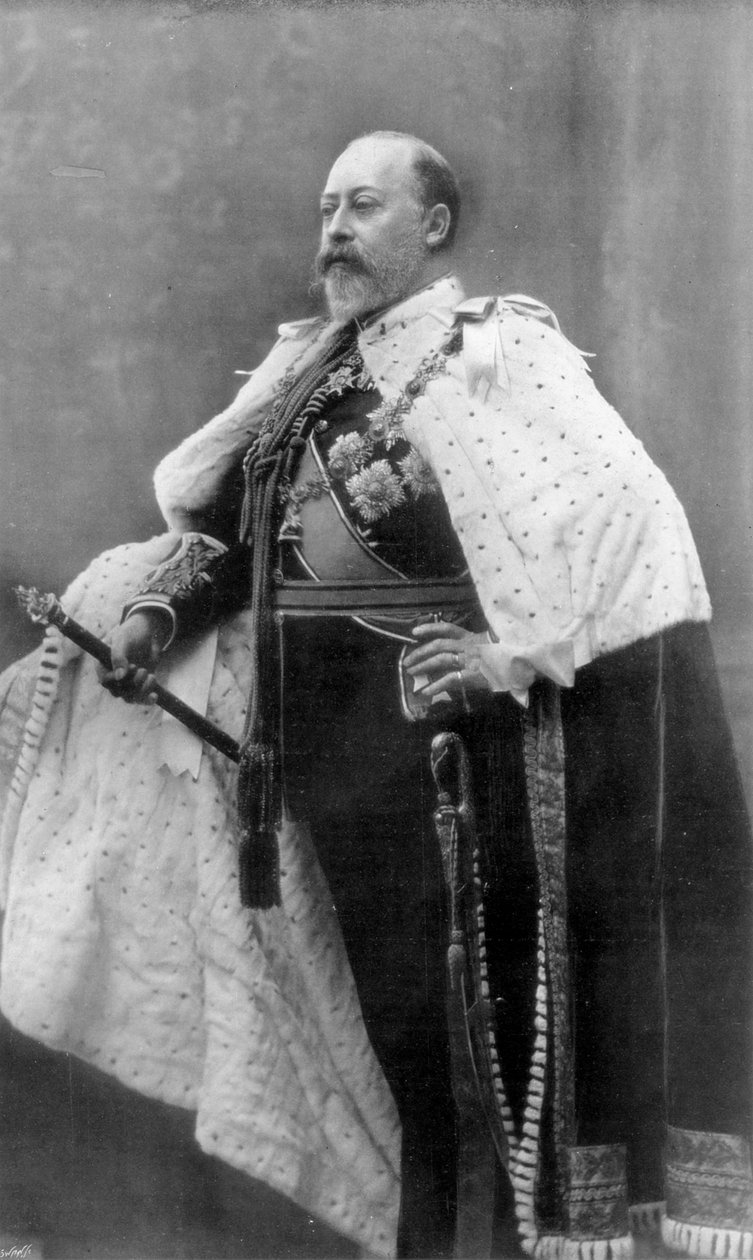 En konge over hele verden sørger, 1910. af Swain