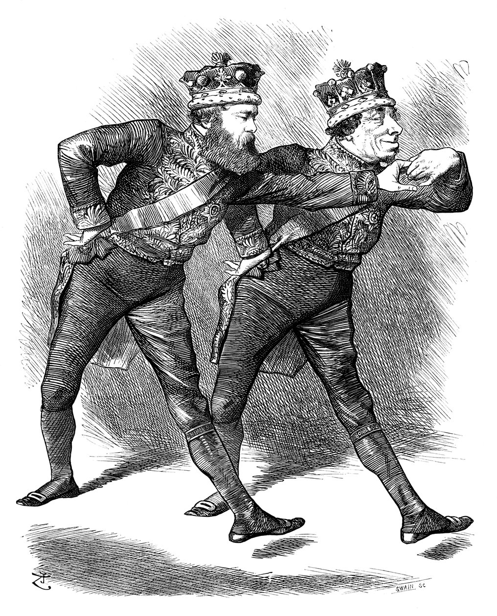 The Pas De Deux!, 1878. af Swain