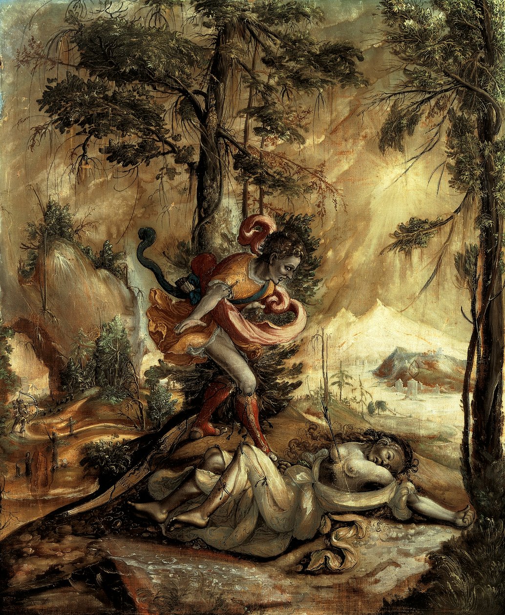 Cephalus og Procris af Swiss School