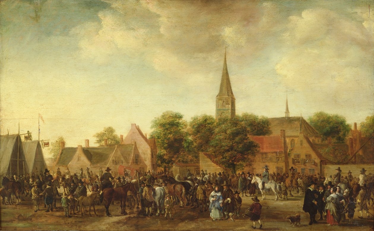 Hestemarked i Valkenburg af Sybrandt van Beest