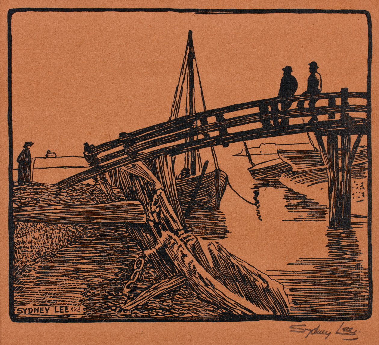 The Bridge, Walberswick af Sydney Lee