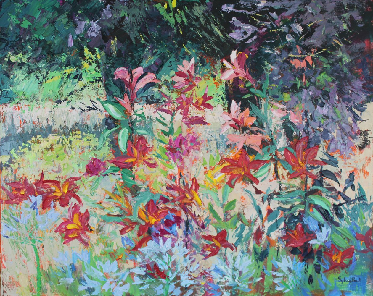 Lily Garden af Sylvia Paul