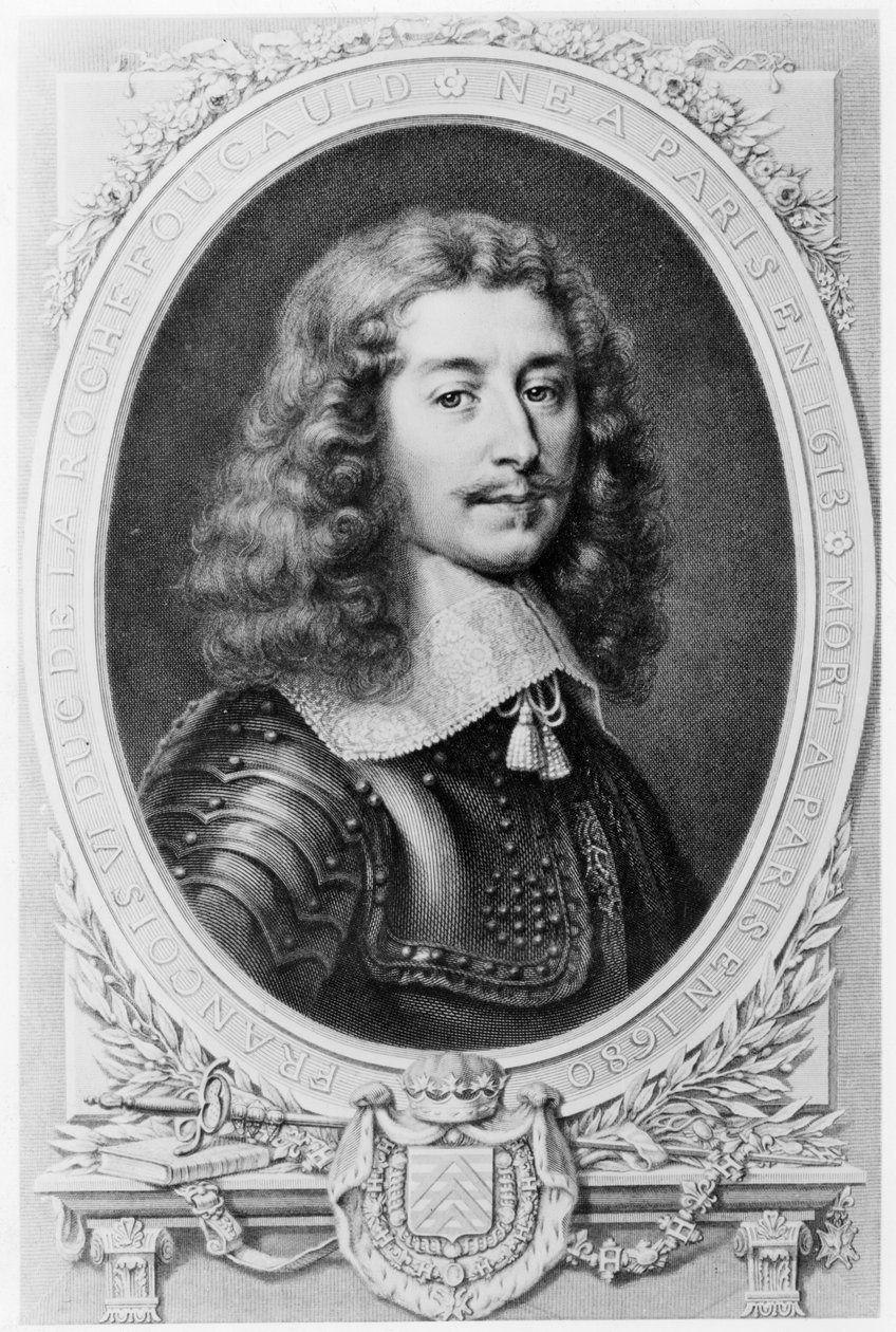Portræt af Duc de la Rochefoucauld af T. Goutiere