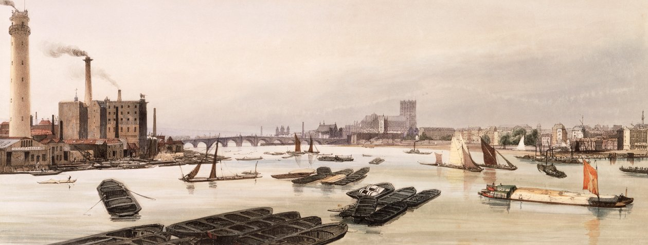 Westminster fra Waterloo Bridge, London af TS Bays