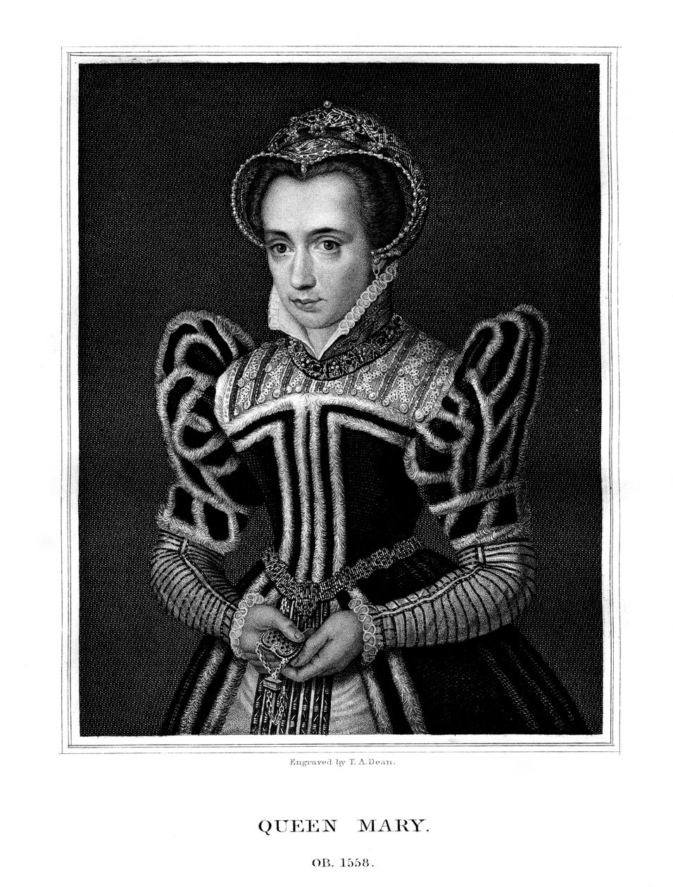 Dronning Maria af Østrig, 1827. af T. A. Dean