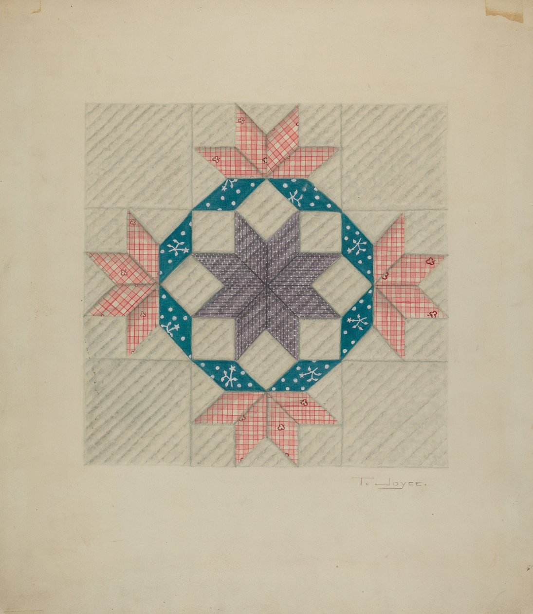 Patchwork Quilt mønster af T. Joyce