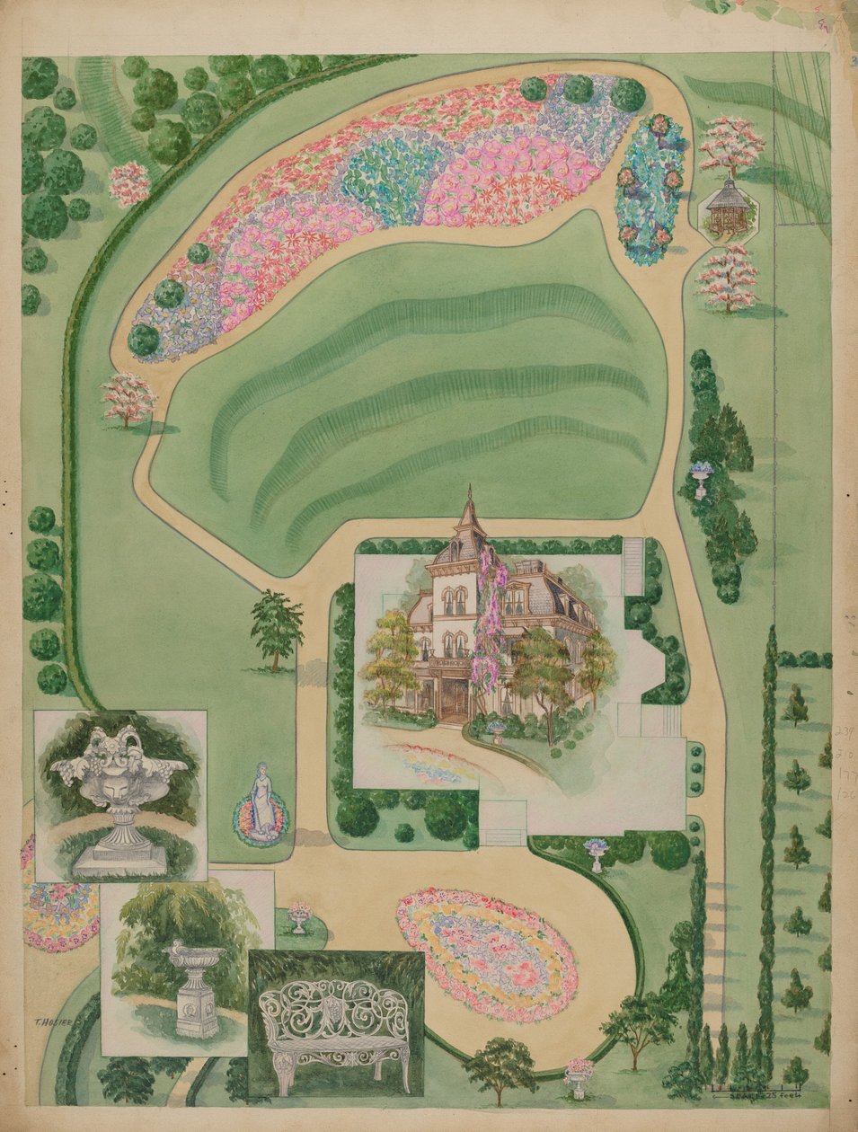 William A. Wheelock Estate, ca. 1936. af Tabea Hosier