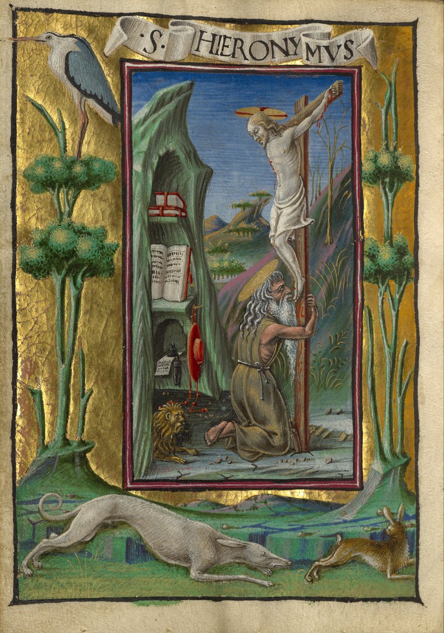 Sankt Jerome i ørkenen af Taddeo Crivelli
