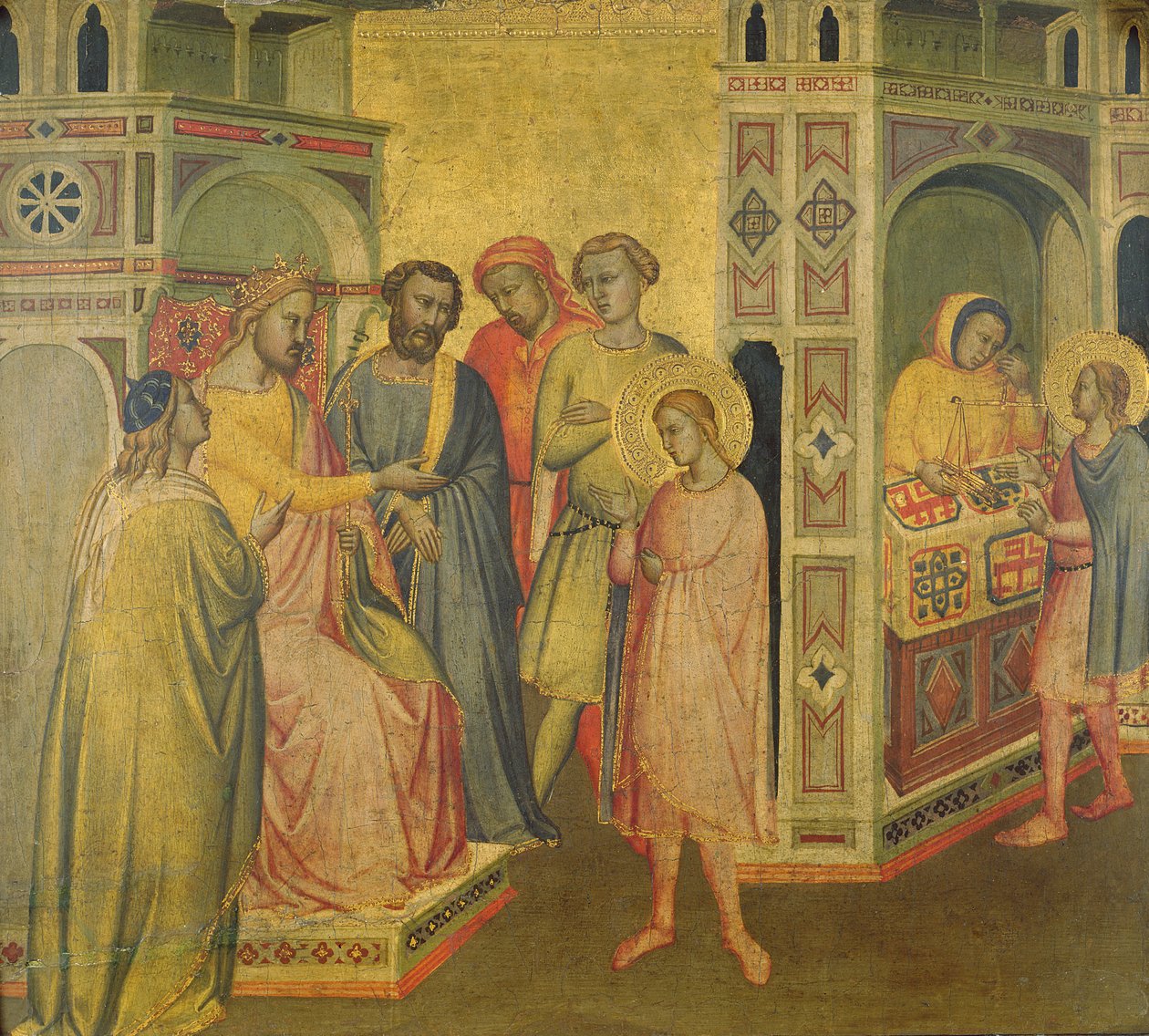 St. Eligius før kong Clothar, c.1365 af Taddeo Gaddi