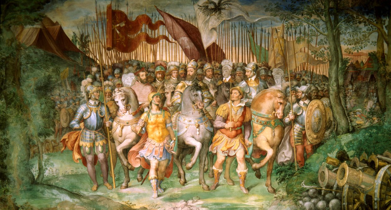 Karl V mod lutheranerne af Taddeo Zuccari