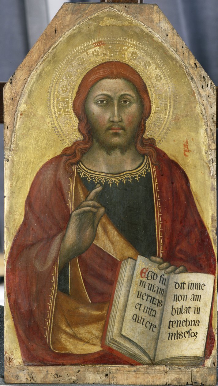 Christ Blessing, ca. 1400 (tempera på poppeltræ) af Taddeo di Bartolo