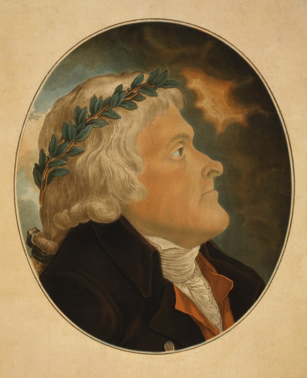 Thomas Jefferson, graveret af Michael Sokolnicki (1760-1816) (akvatinte) af Tadeusz Kosciuszko