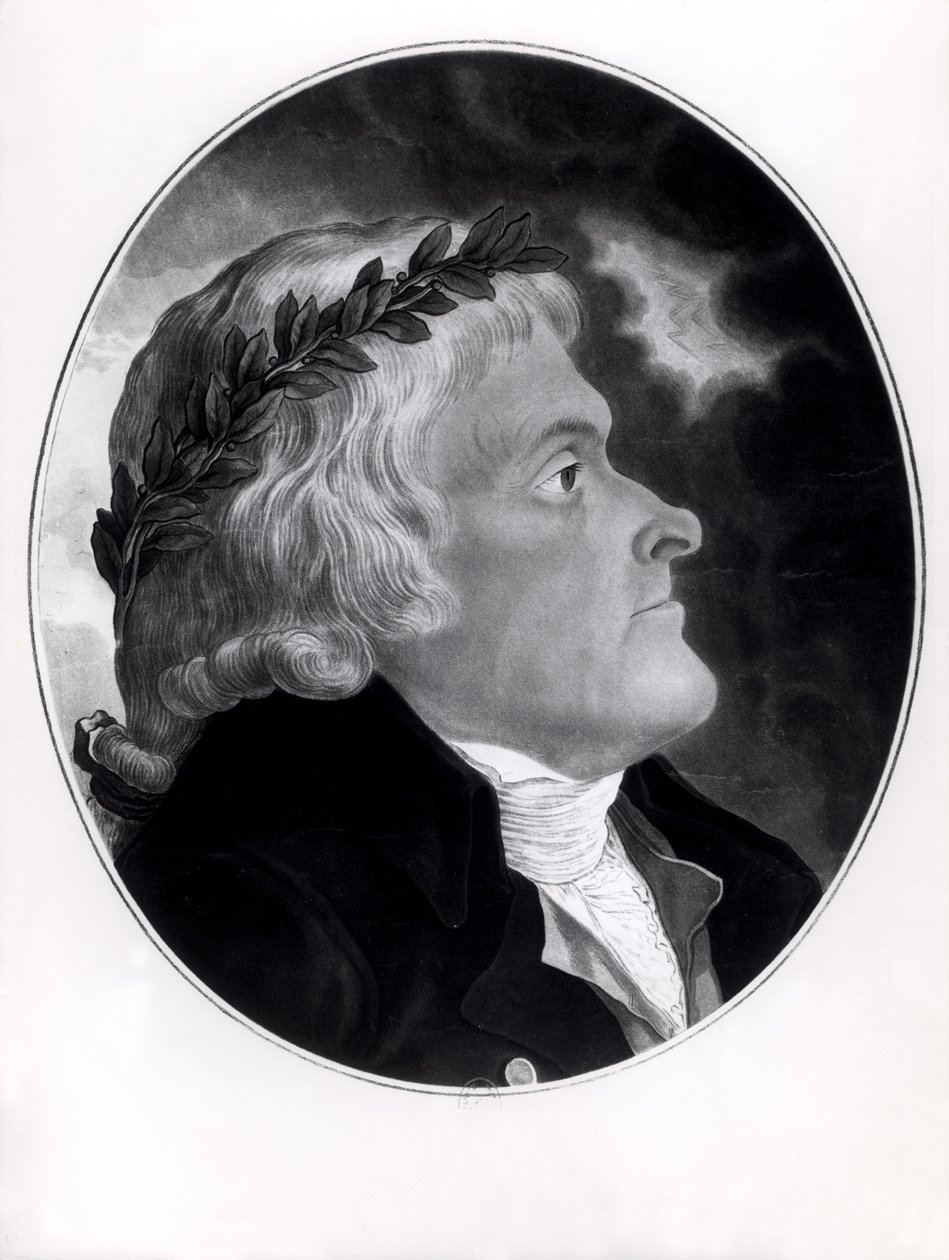 Thomas Jefferson, graveret af Michel Sokolnicki (1760-1816) af Tadeusz Kosciuszko