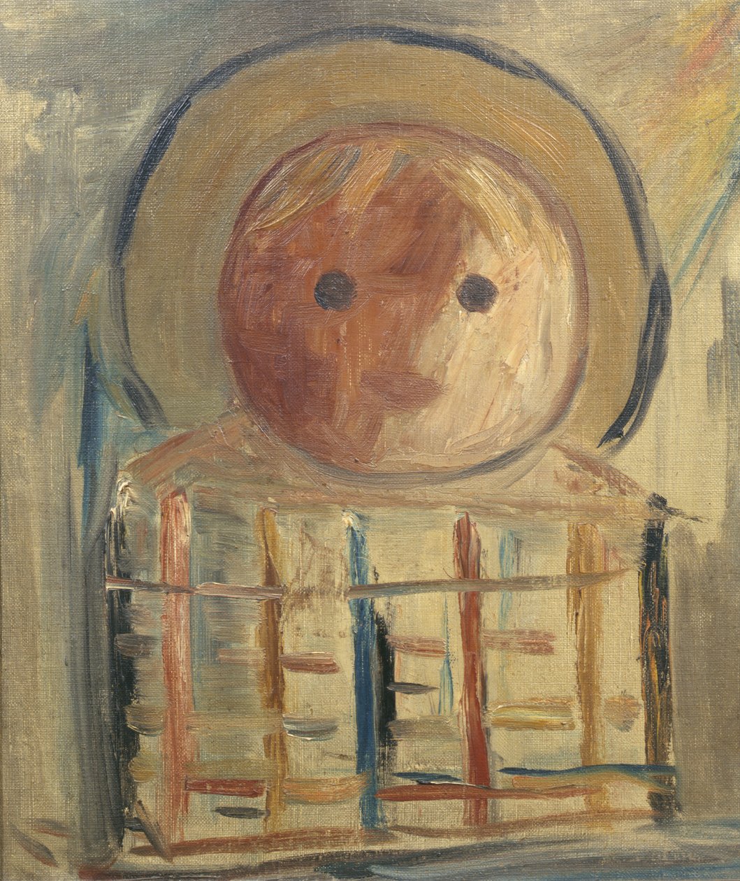 Imaginært hoved af et spædbarn, ca. 1925-32 af Tadeusz Makowski