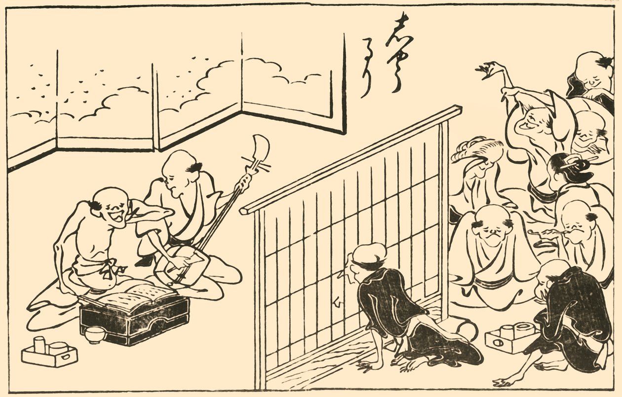 Musikere, 1793, 1924. af Takehara Shunchosai