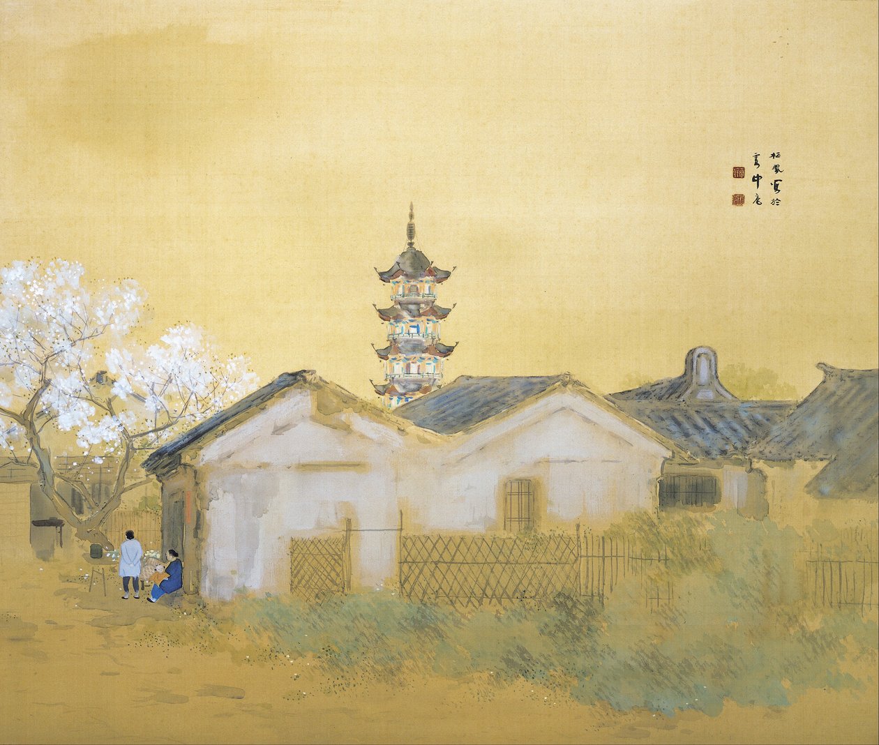 Roligt forår i Jiangnan af Takeuchi Seiho