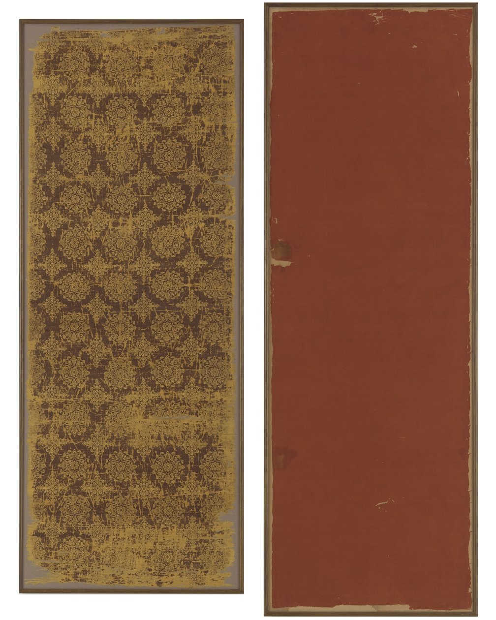 Brokadefragment (silke) af Tang Dynasty Chinese School