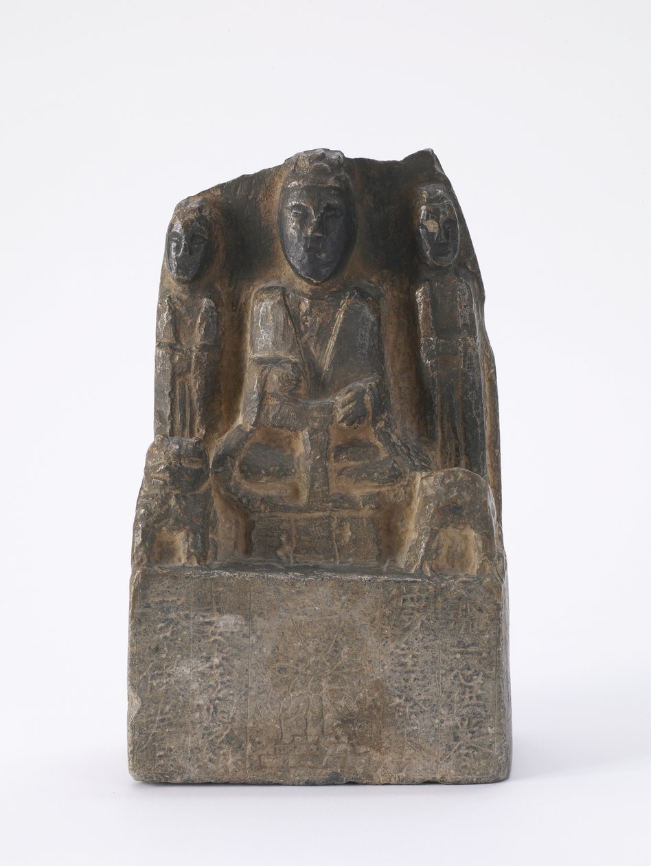 Daoistisk votiv treenighed, 642 af Tang Dynasty Chinese School