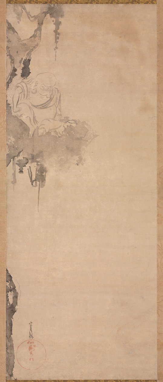 Zen-præsten Choka, 1600-1640. af Tawaraya Sotatsu