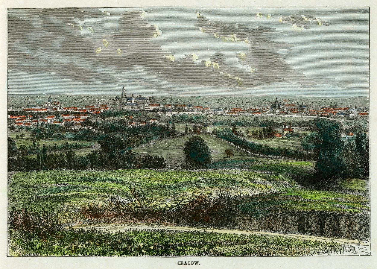 Krakow, Polen, c1880. af Taylor