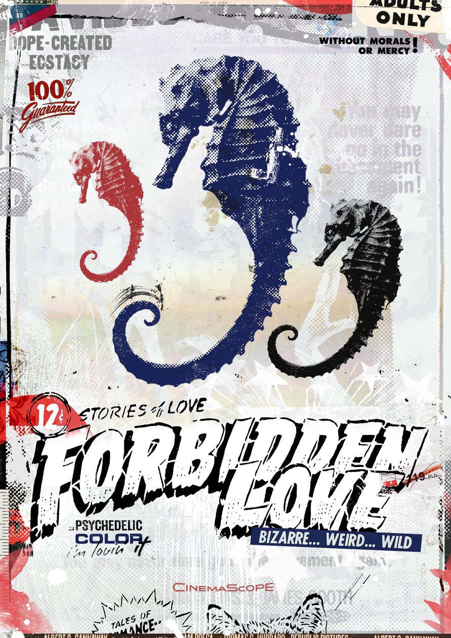Forbidden Love, 2015 (Collage på lærred) af Teis Albers