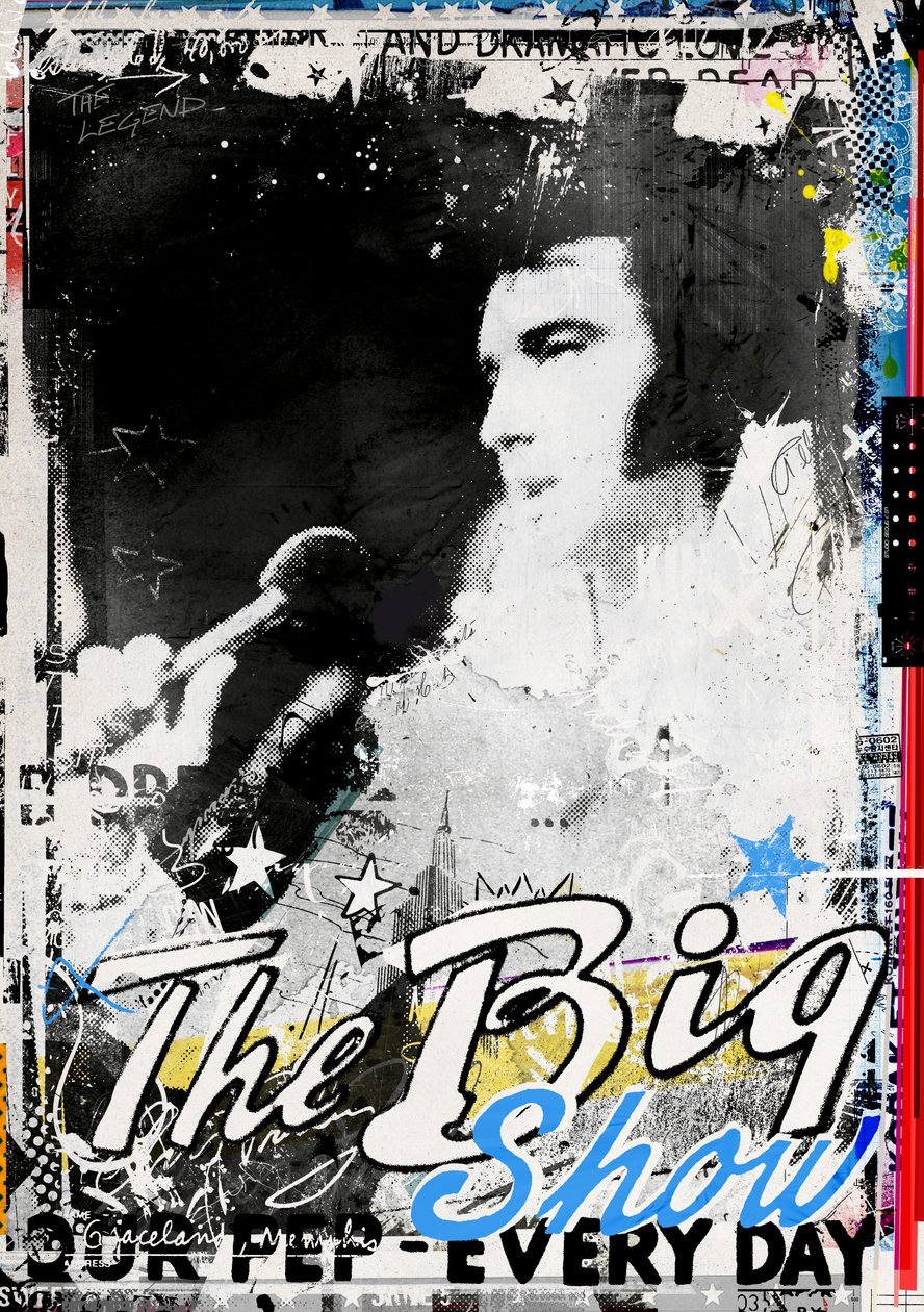 The Big Show, 2016 (Collage på lærred) af Teis Albers