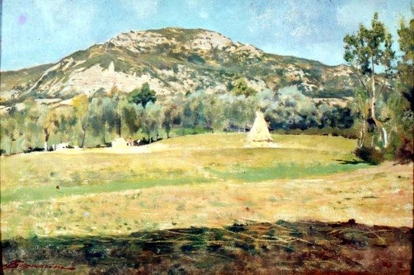 august i Pietramala af Telemaco Signorini