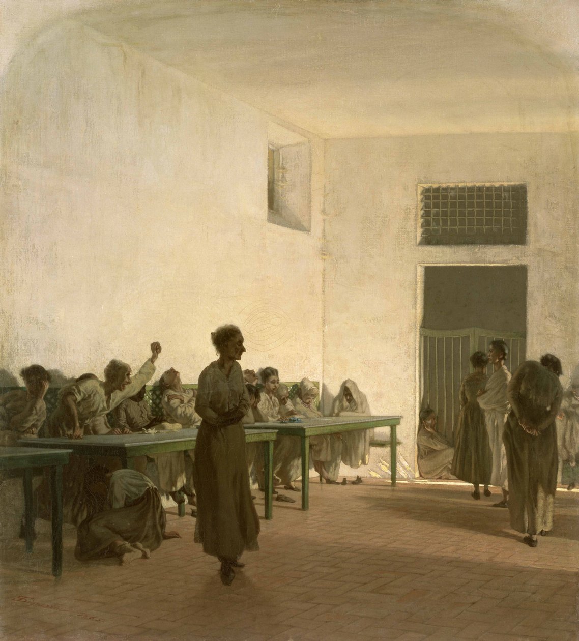 Galehuset, 1865 af Telemaco Signorini