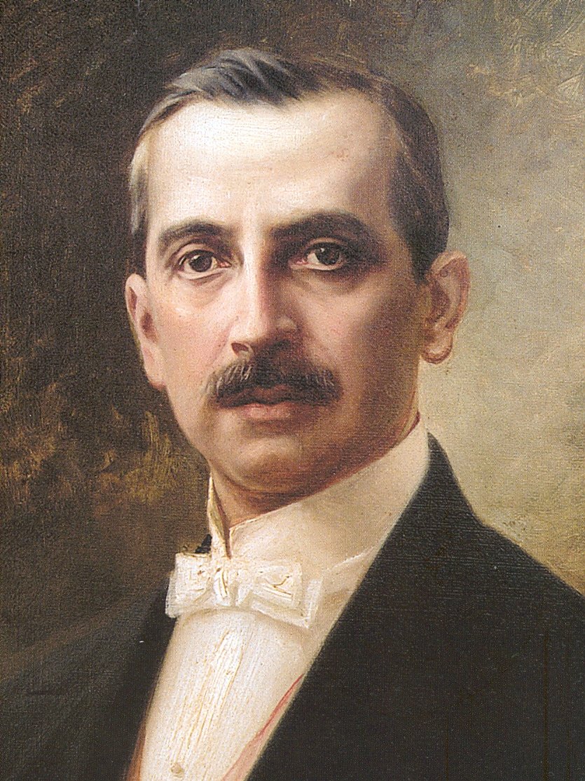 Portræt af Javier Prado y Ugarteche 1871-1921, peruansk politiker og lærer af Teófilo Castillo