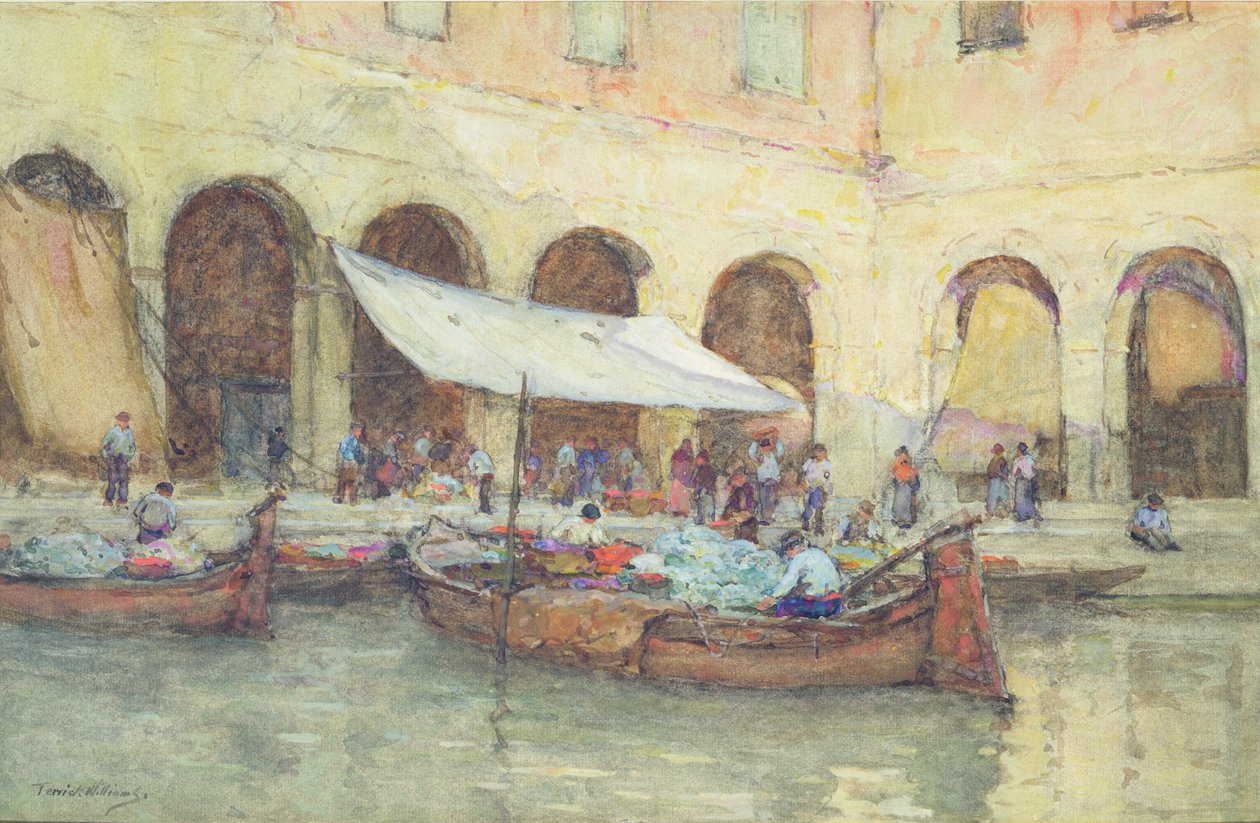 Rialto-markedet, Venedig af Terrick Williams