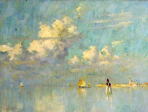 Skyer og stille vand, Venedig af Terrick Williams