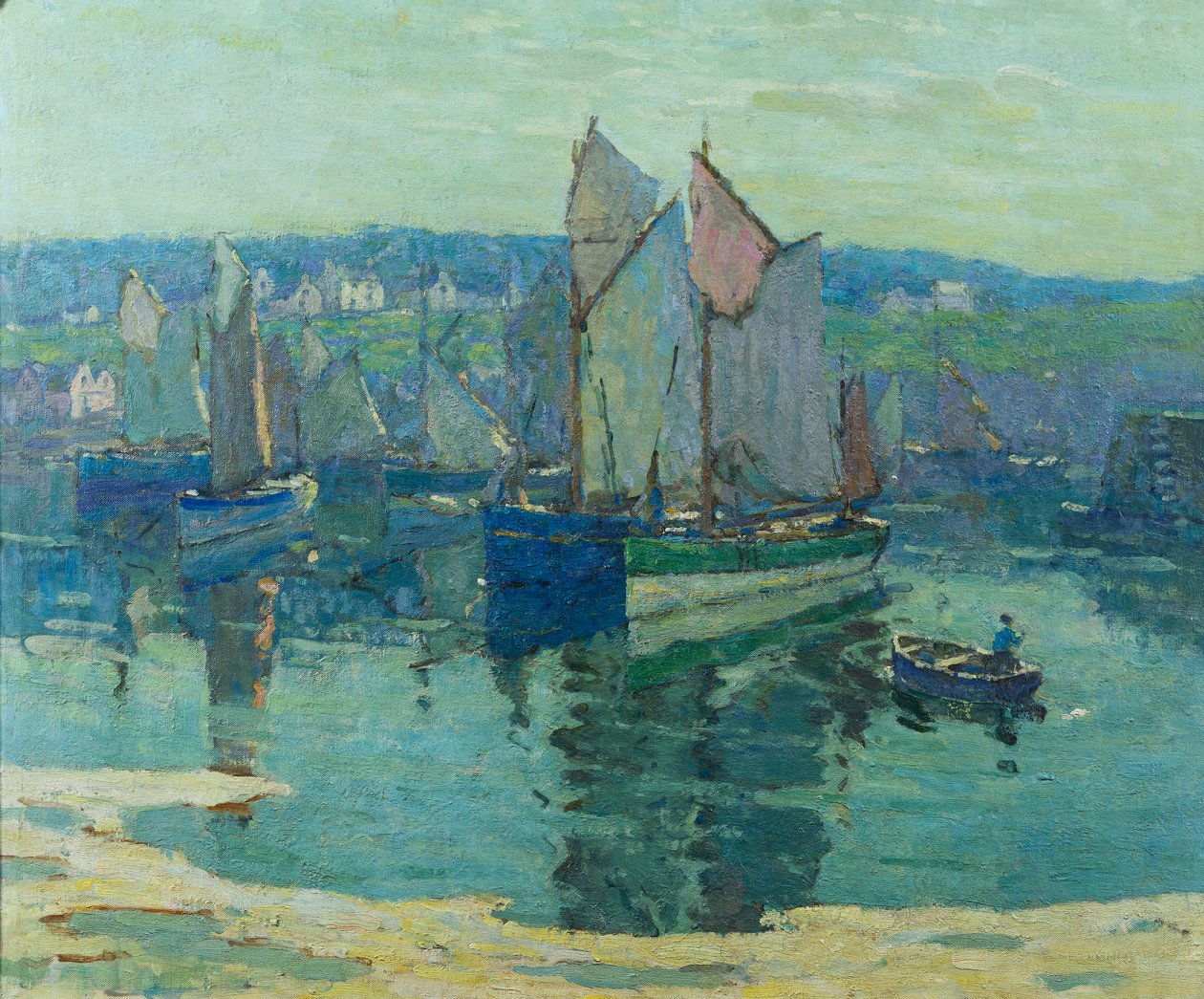 Concarneau (olie på lærred) af Terrick Williams