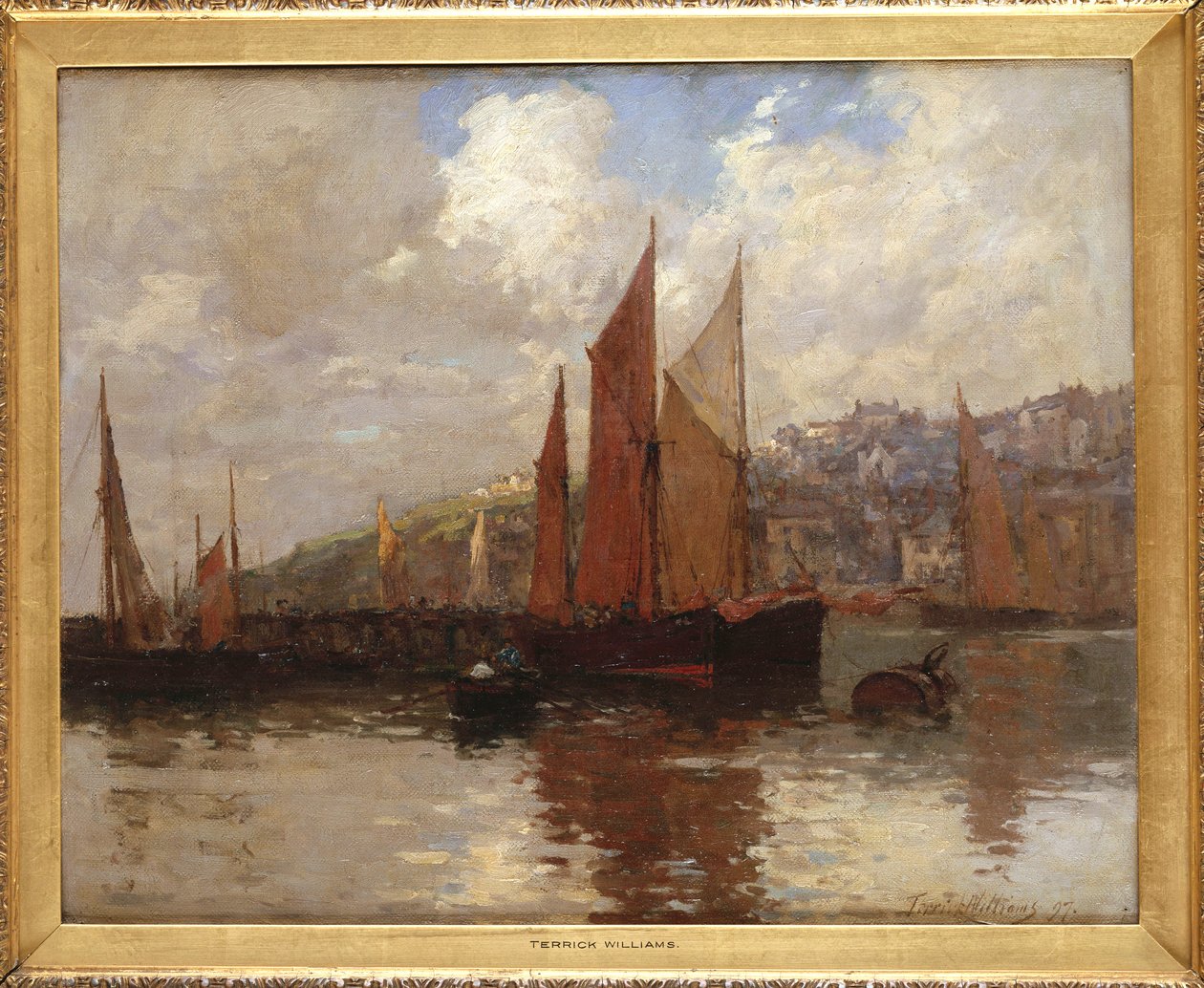 I Brixham Harbour, South Devon af Terrick Williams