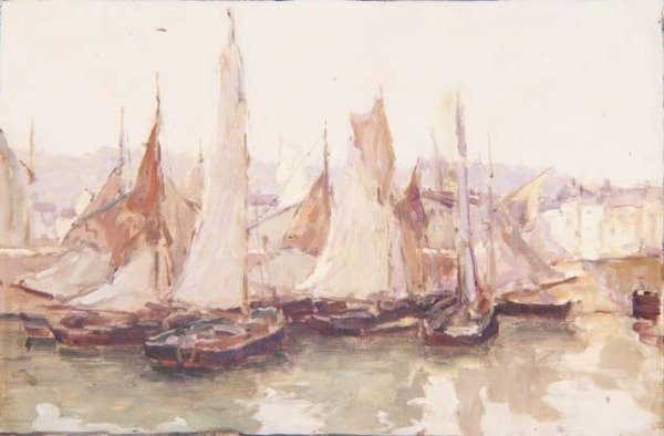 I havnen, Honfleur af Terrick Williams
