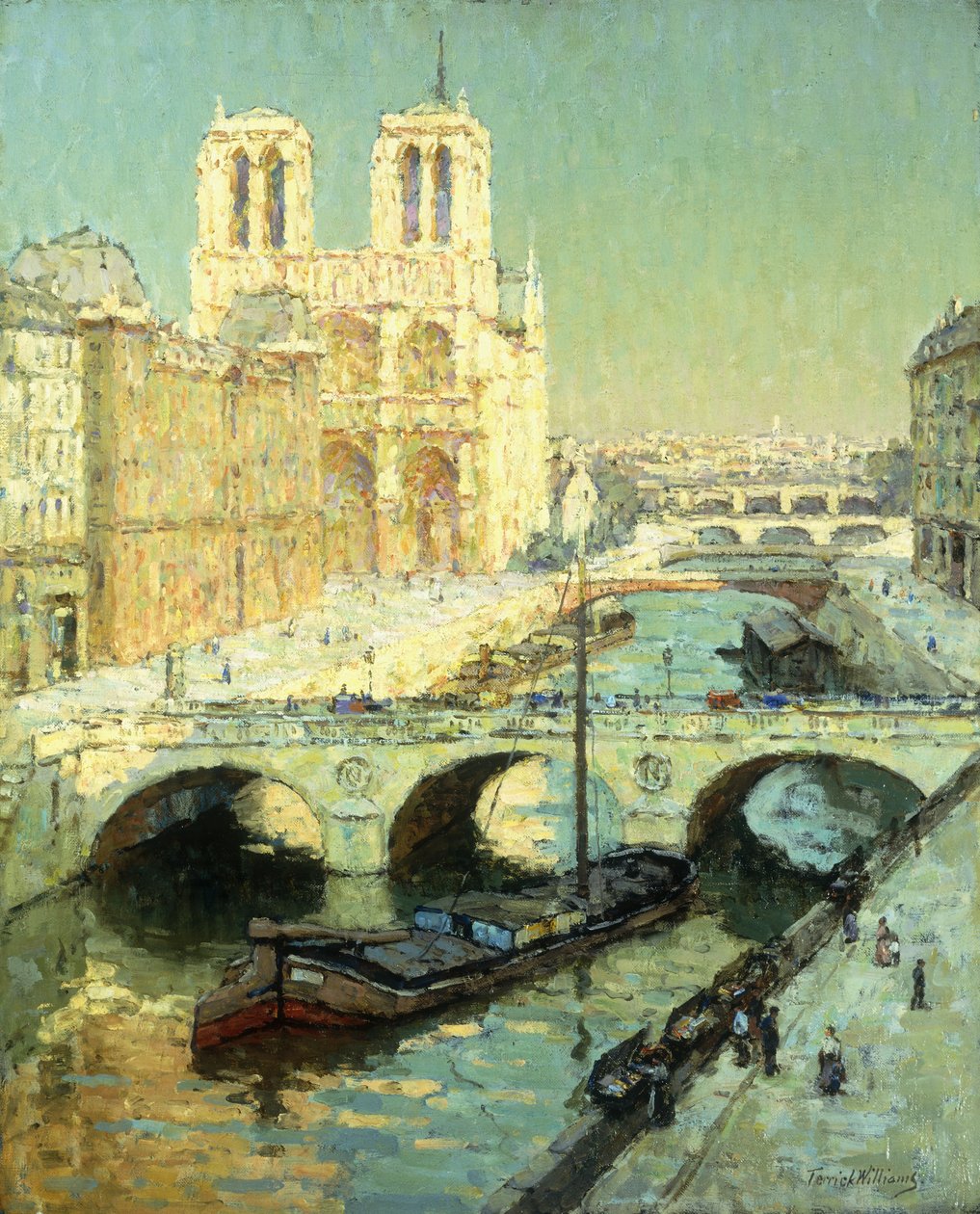 Notre Dame, Paris (olie på lærred) af Terrick Williams