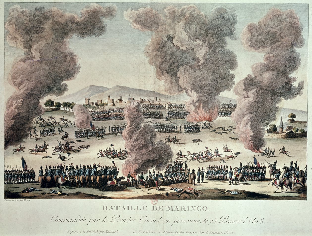 Slaget ved Marengo, 25 Priarial An VIII (14. juni 1800) efter 1800 af Tessier