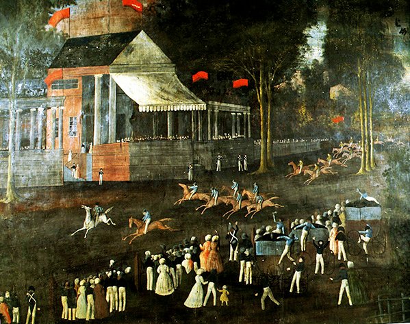 Hestevæddeløb (fresko) af Thai School