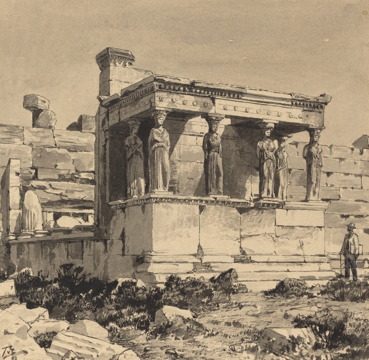 Erechtheion, 1890. af Themistocles von Eckenbrecher