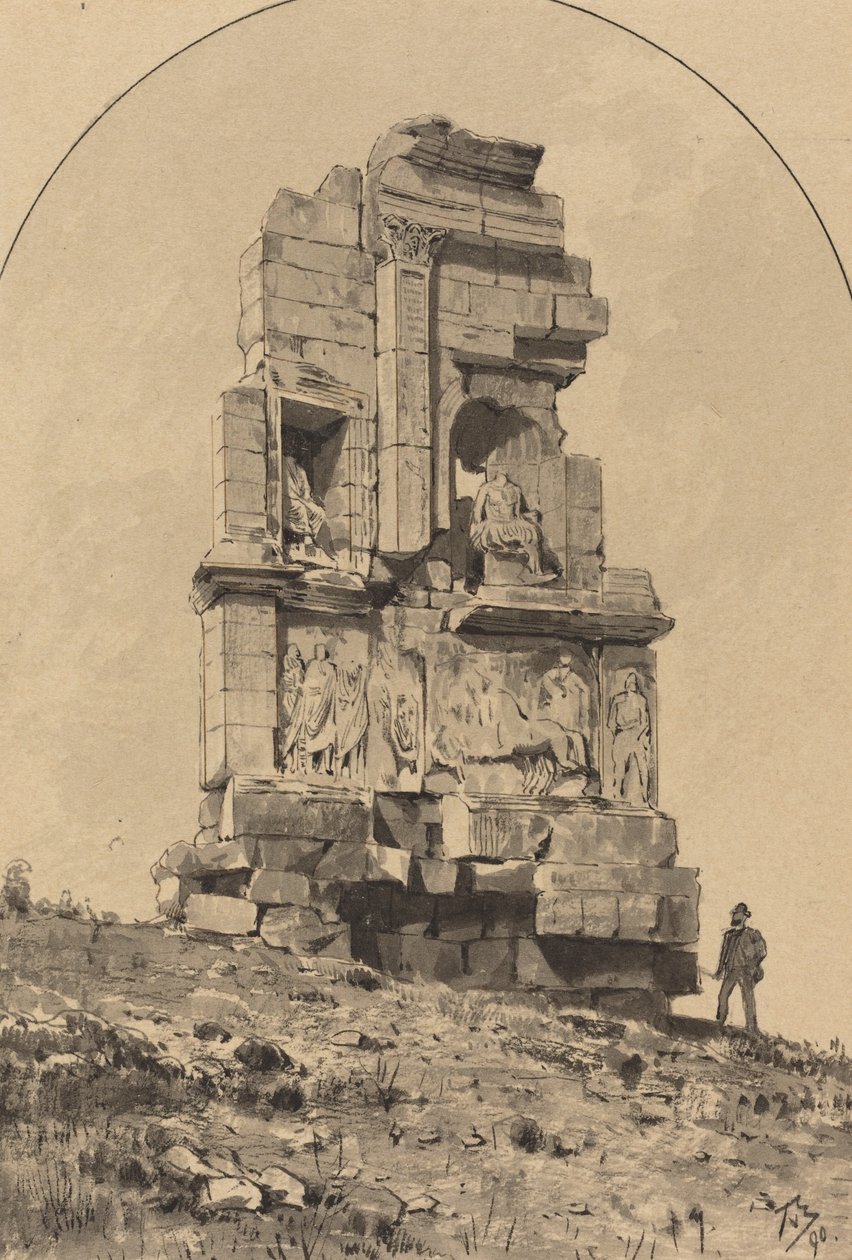 Monument af Philopappos af Themistocles von Eckenbrecher