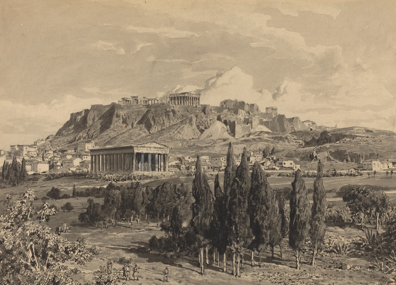 Hefaistos tempel, 1890. af Themistocles von Eckenbrecher